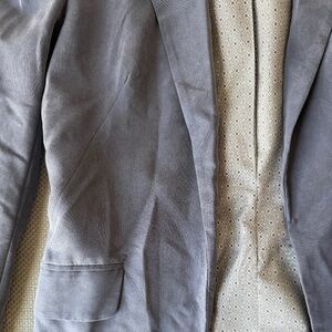 Blue Blazer with patterned lining